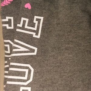 gray love lounge pants